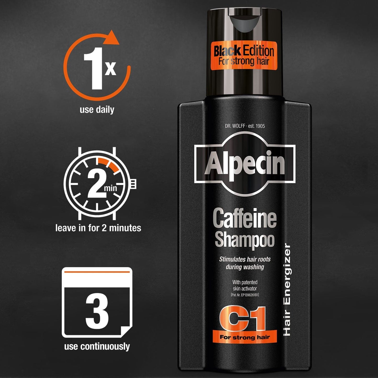 Alpecin Black Mens Shampoo